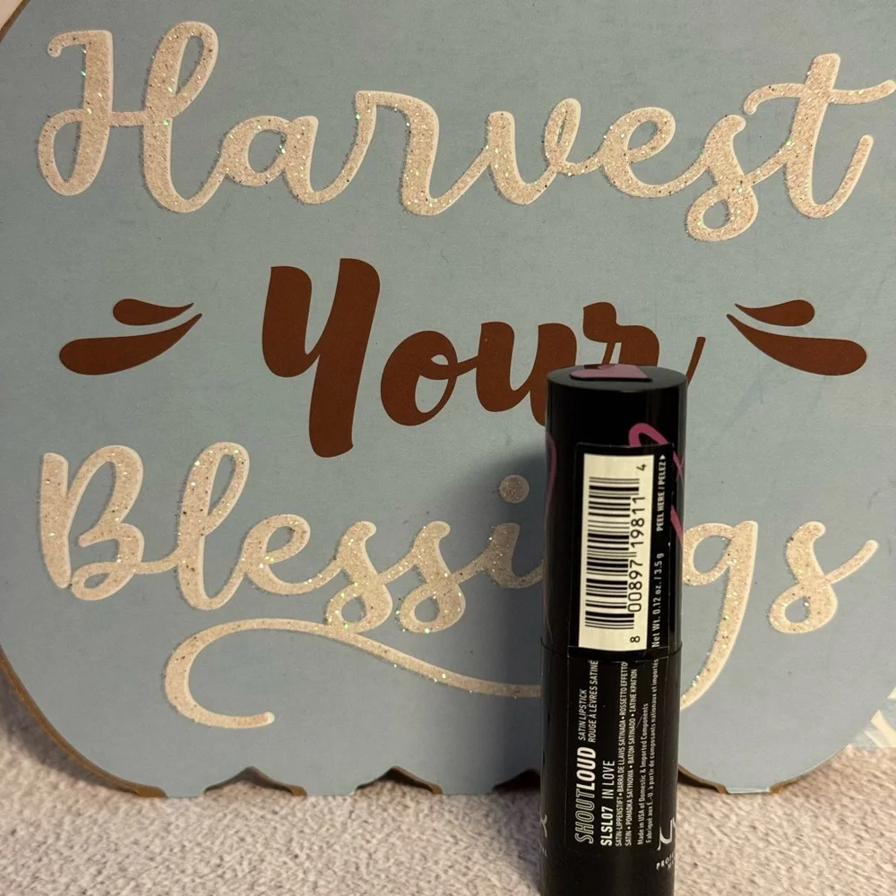 NYX Shout Loud Satin Lipstick - Rosy Nude - “In Love” - Picture 4 of 5